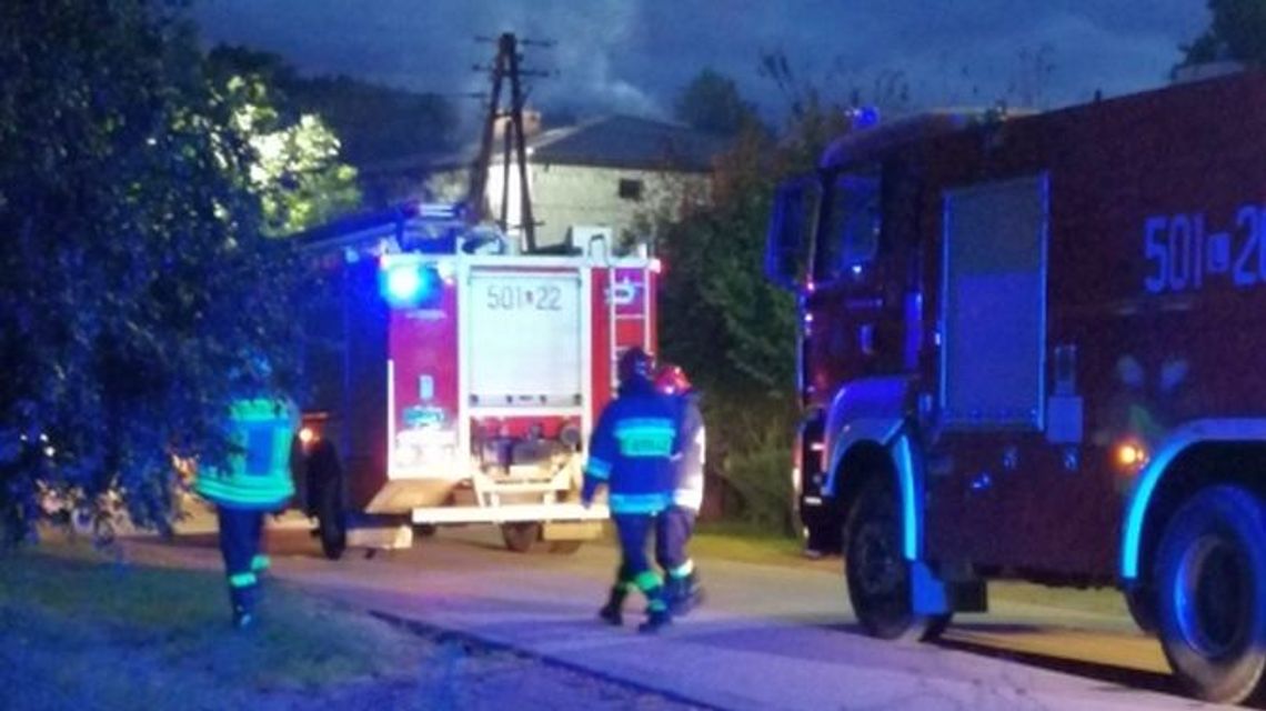 Pożar domu w Górze Puławskiej