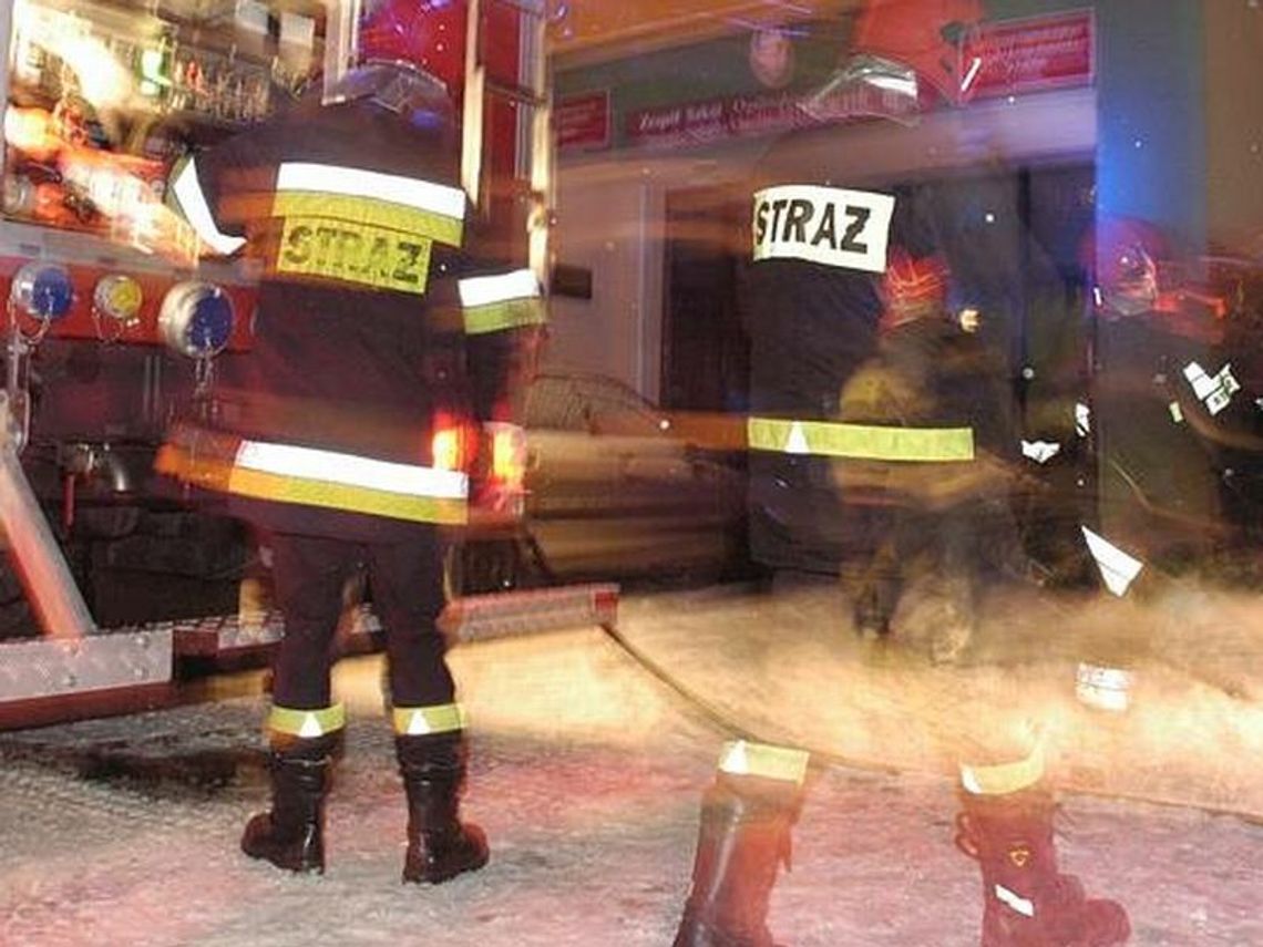 Pożar domu w Janowie Podlaskim