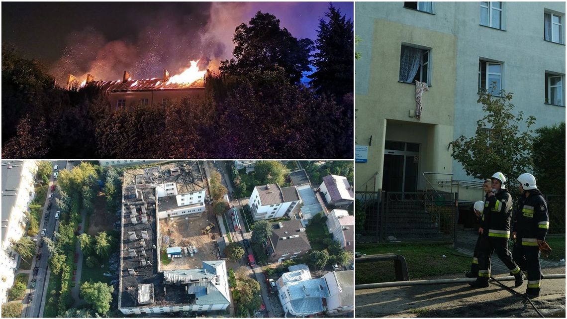 Pożar DPS przy ul. Głowackiego w Lublinie: Pensjonariusze uratowani z płonącego budynku. Na pomoc ruszyli nawet okoliczni mieszkańcy