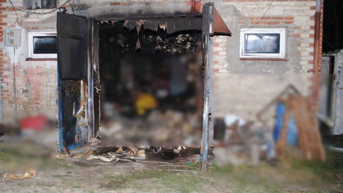 Pożar garażu. W środku znaleziono ciało mężczyzny