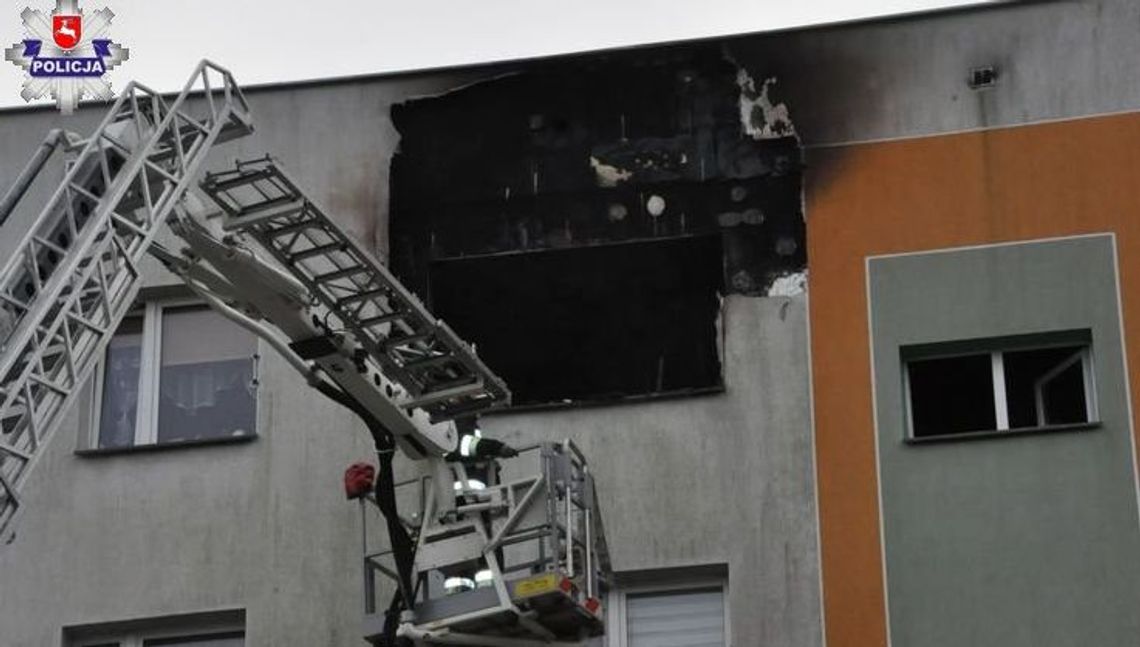 Pożar mieszkania w bloku. Znaleziono ciała mężczyzny i kobiety