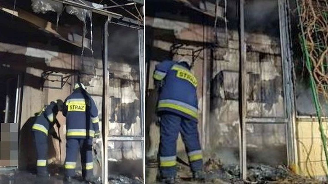 Pożar na werandzie domu w gminie Urszulin