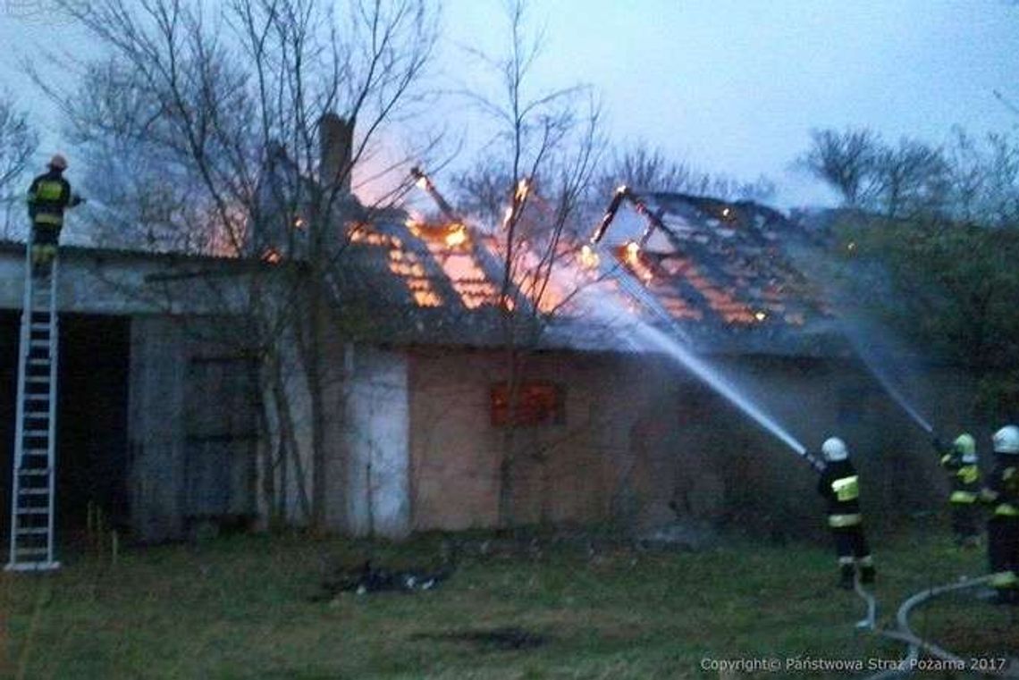Pożar pustostanu w Niemcach