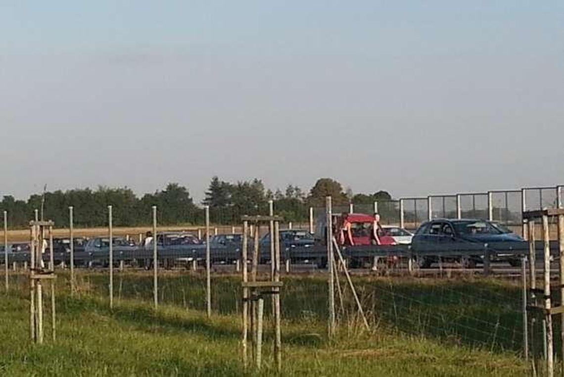 Pożar samochodu na obwodnicy Lublina, były duże korki