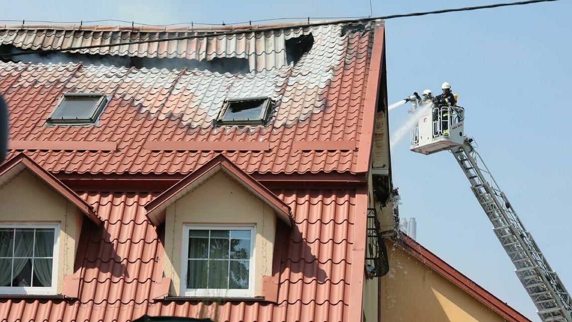 Pożar spa w Nałęczowie. Trwa szacowanie strat Pożar spa w Nałęczowie. Trwa szacowanie strat