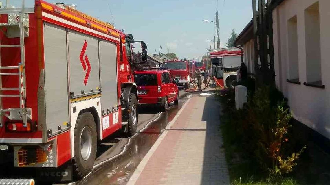 Pożar w Baranowie. Dwie osoby poparzone Pożar w Baranowie. Dwie osoby poparzone