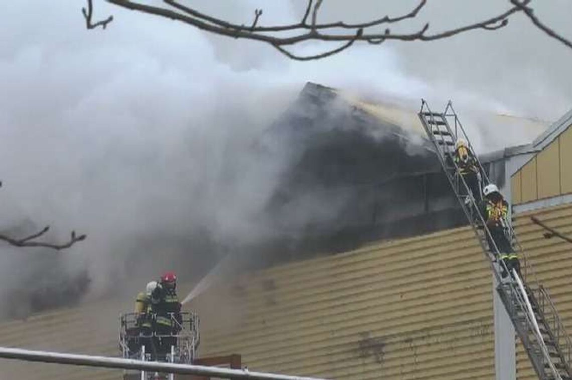 Pożar w browarze w Braniewie. Płonęła hala ze zbiornikami z piwem