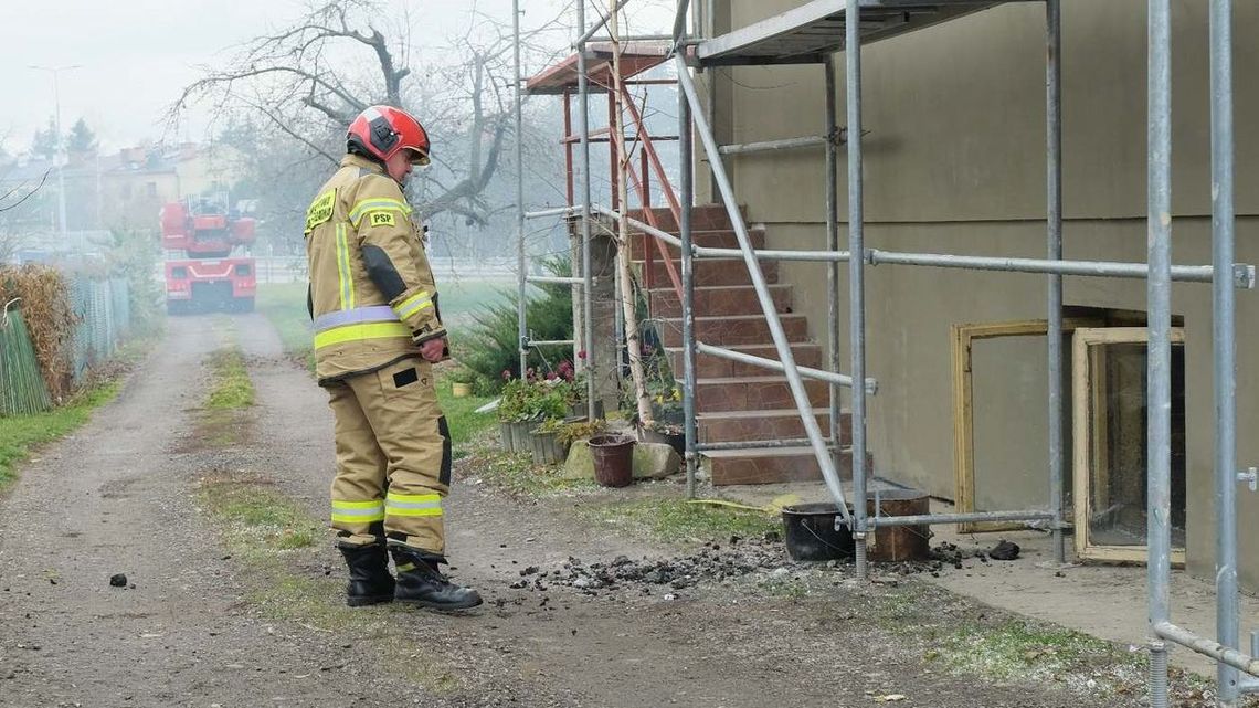 Pożar w domu przy ul. Choiny w Lublinie
