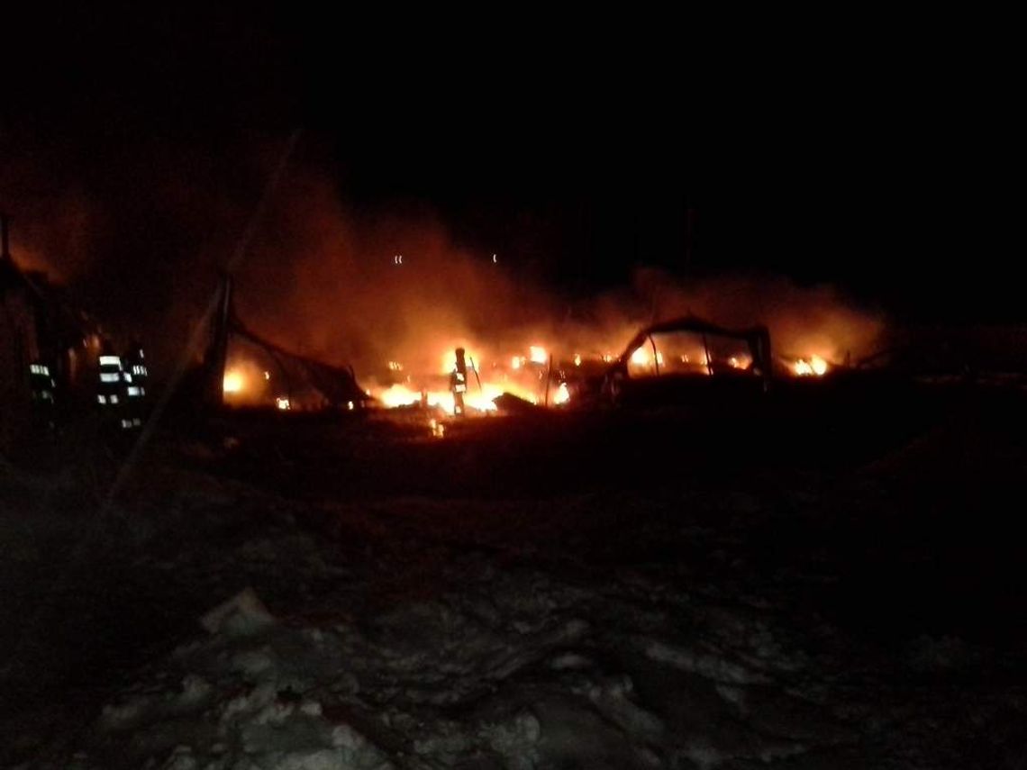 Pożar w fabryce zniczy w Annopolu (zdjęcia)