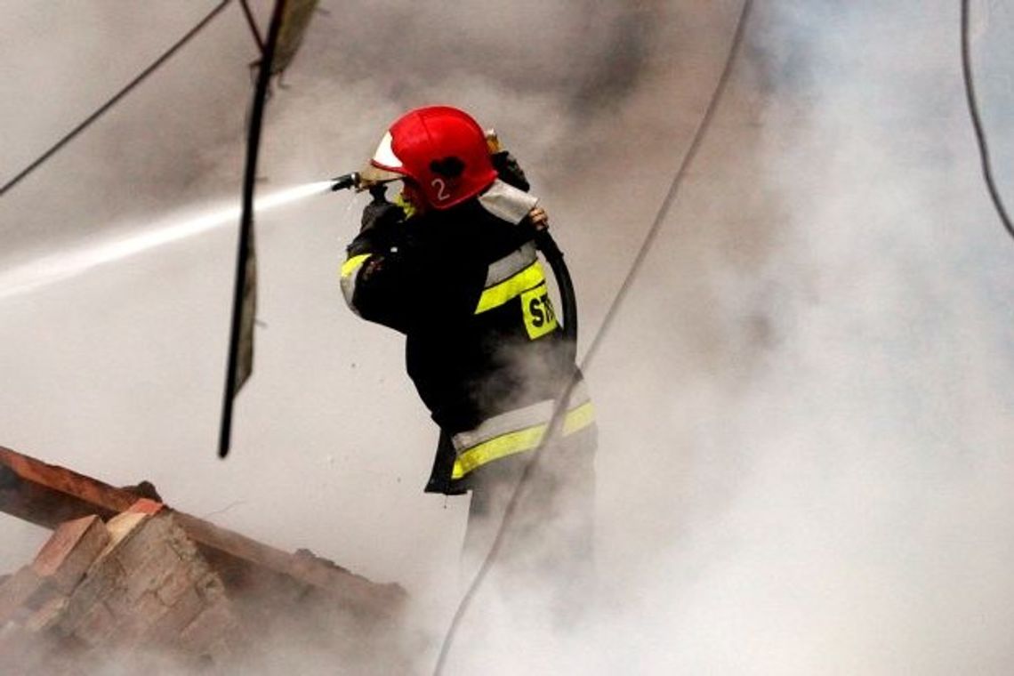 Pożar w Hrubieszowie. Paliło się w mieszkaniach komunalnych