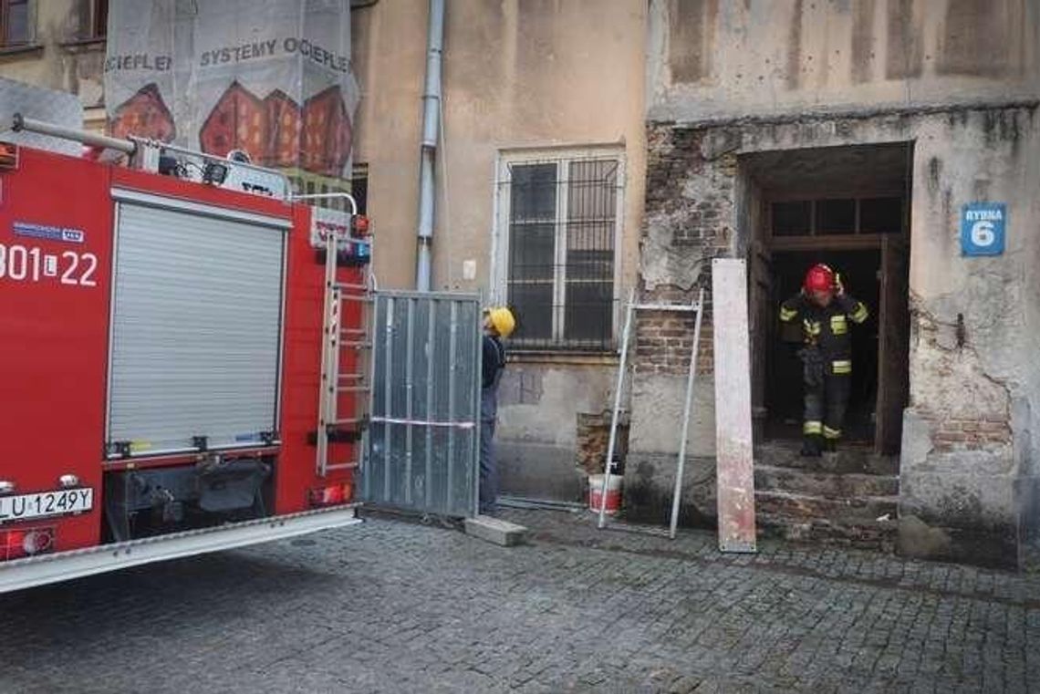 Pożar w kamienicy na Starym Mieście w Lublinie Pożar w kamienicy na Starym Mieście w Lublinie