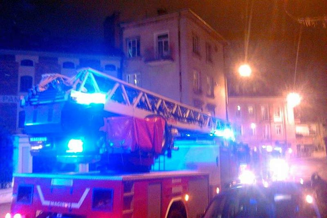 Pożar w kamienicy na ul. Staszica w Lublinie Pożar w kamienicy na ul. Staszica w Lublinie