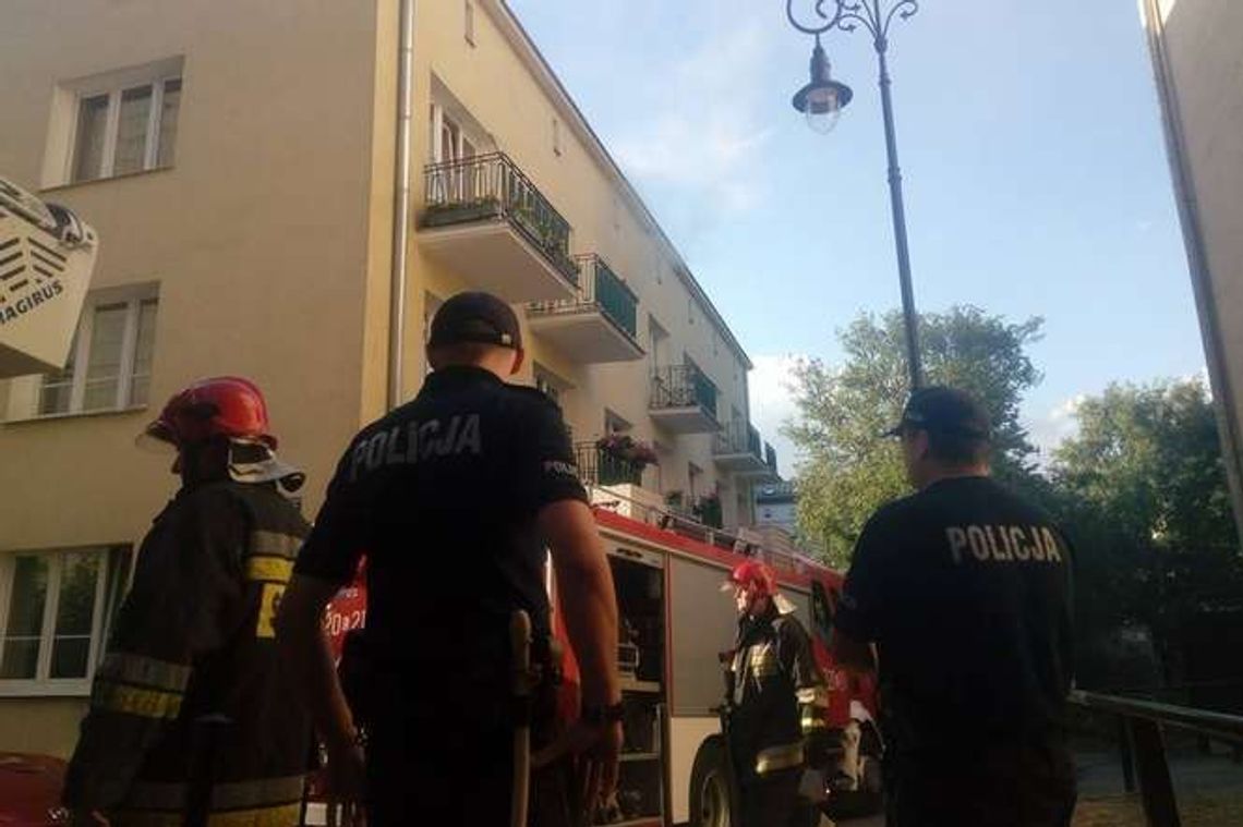 Pożar w mieszkaniu w centrum Lublina (zdjęcia)