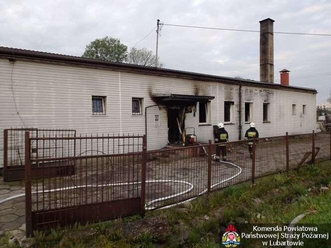 Pożar w piekarni w Kamionce