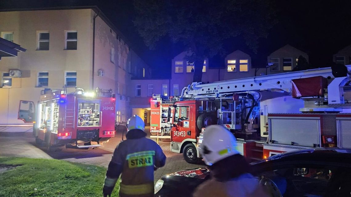 Pożar w szpitalu. Trzeba było ewakuować pacjentów 