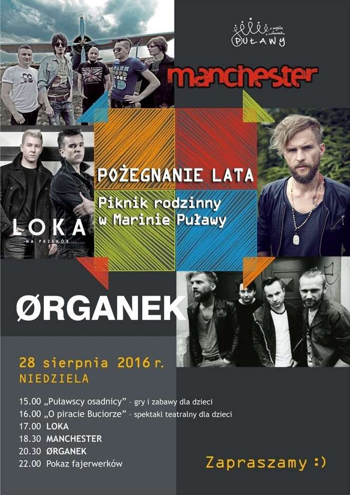 Pożegnanie lata w Marinie Puławy: Wystąpi Organek