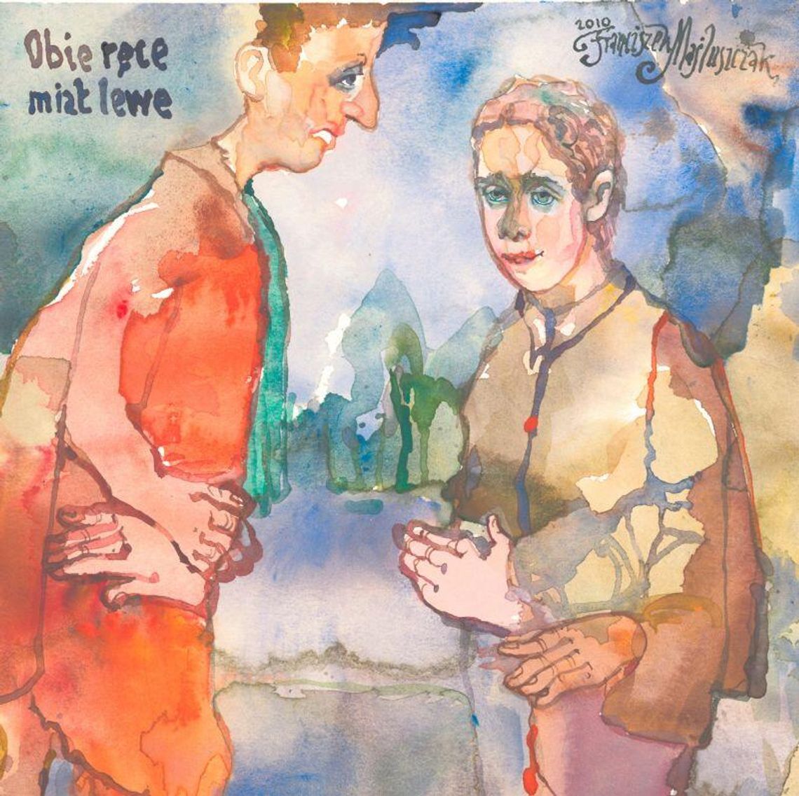 Prace Franciszka Maśluszczaka w „Wirydarzu”