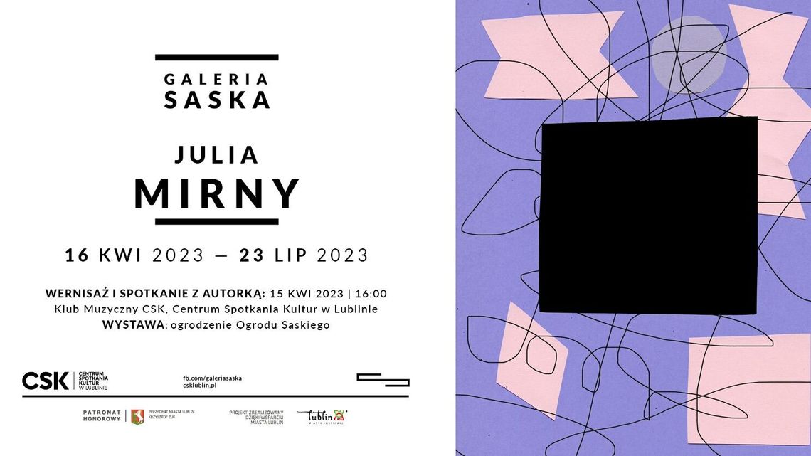 Prace Julii Mirny w Galerii Saskiej