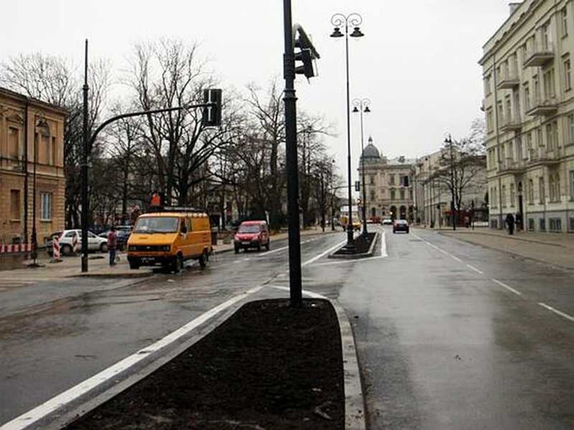 Prace na ul. 3 Maja w Lublinie przełożone przez pogodę Prace na ul. 3 Maja w Lublinie przełożone przez pogodę