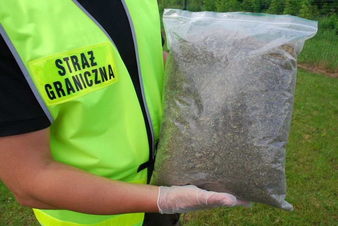 Prawie kilogram \"maryśki\" wyrzucili przy drodze