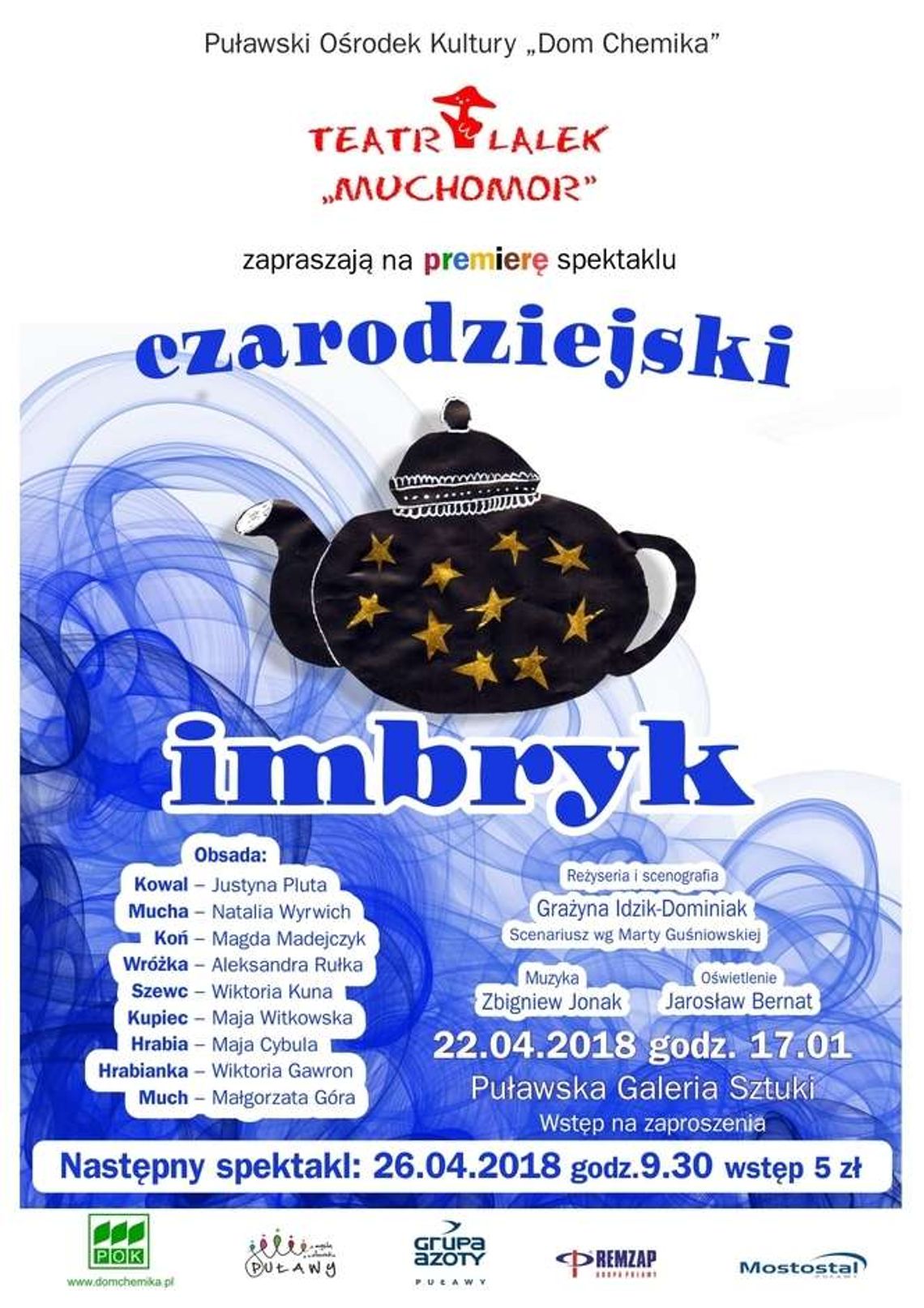 Premiera spektaklu "Czarodziejski imbryk" w Puławach