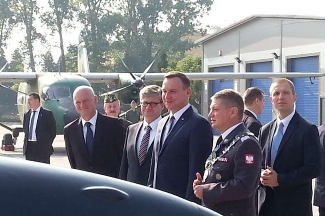 Prezydent Andrzej Duda u studentów „Szkoły Orląt” w Dęblinie