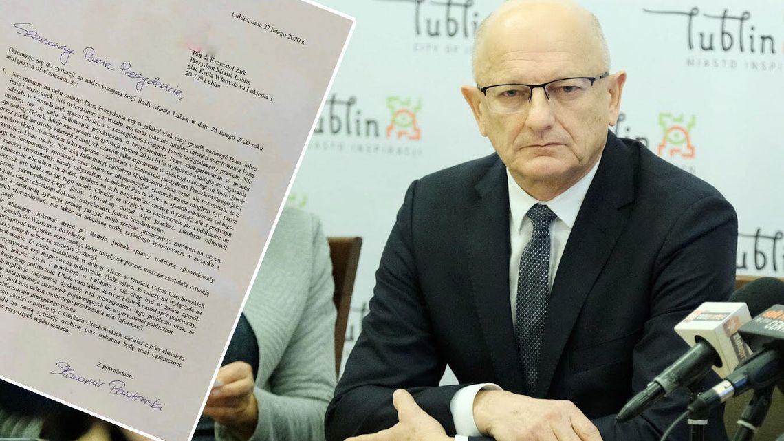Prezydent Lublina Krzysztof Żuk zagroził pozwem sądowym. Wtedy nadeszły przeprosiny Prezydent Lublina Krzysztof Żuk zagroził pozwem sądowym. Wtedy nadeszły przeprosiny