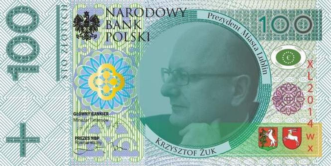 Prezydent Żuk na banknotach - to był żart Prezydent Żuk na banknotach - to był żart
