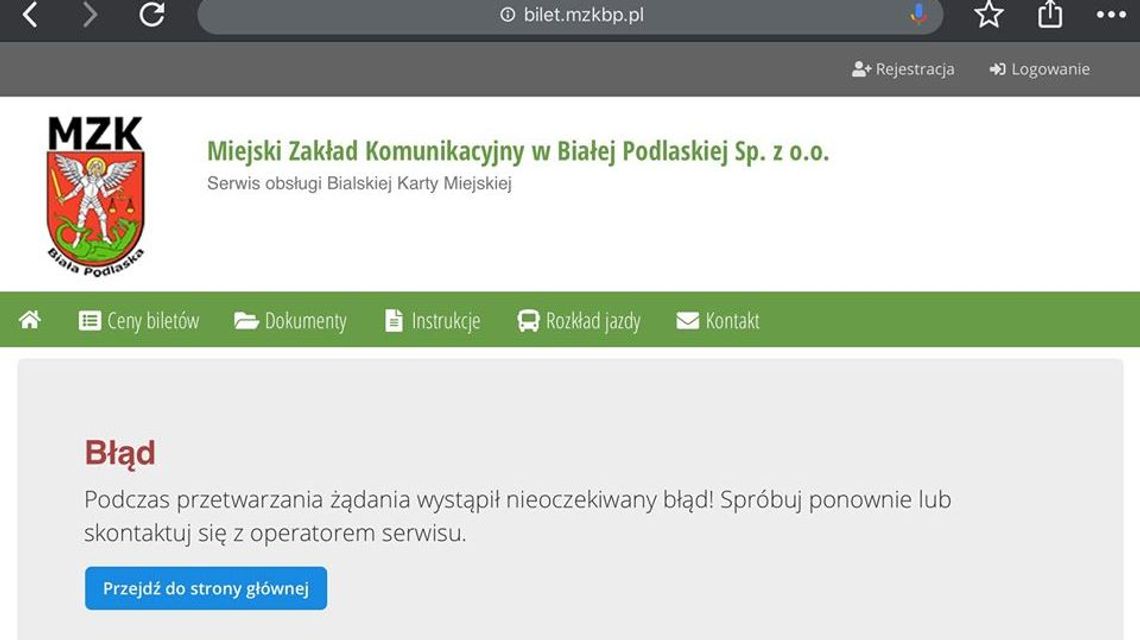 Problem z doładowaniem karty miejskiej w Białej Podlaskiej? MZK odpowiada po blisko miesiącu 