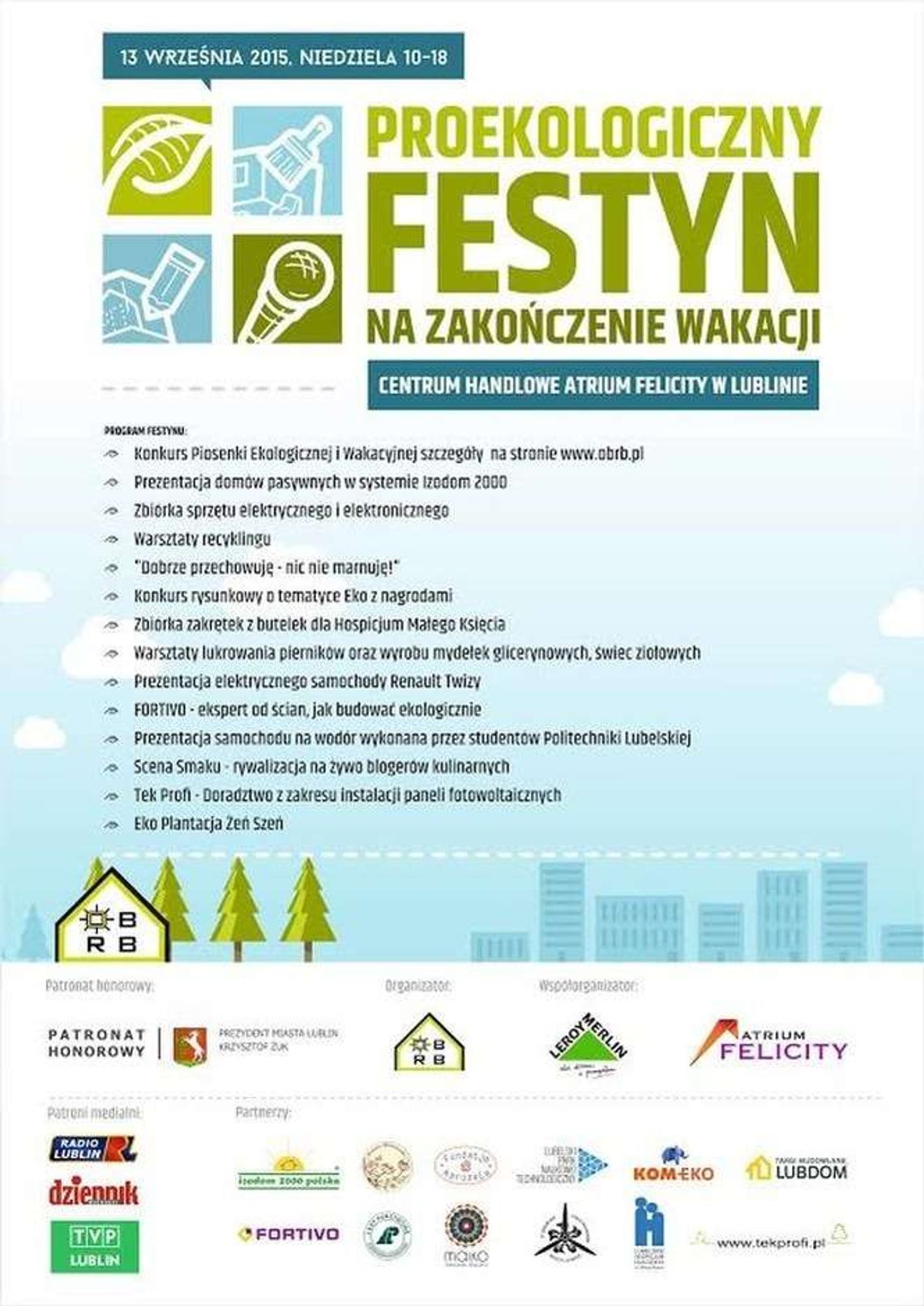 Proekologiczny festyn w niedzielę