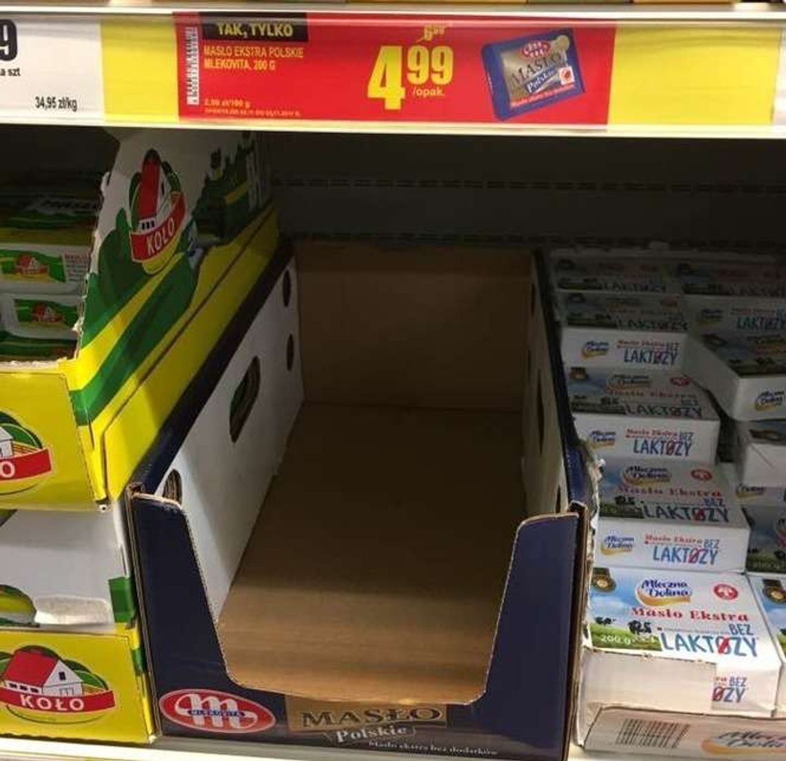Promocja na masło w popularnym sklepie. "Sto kostek zniknęło w moment"