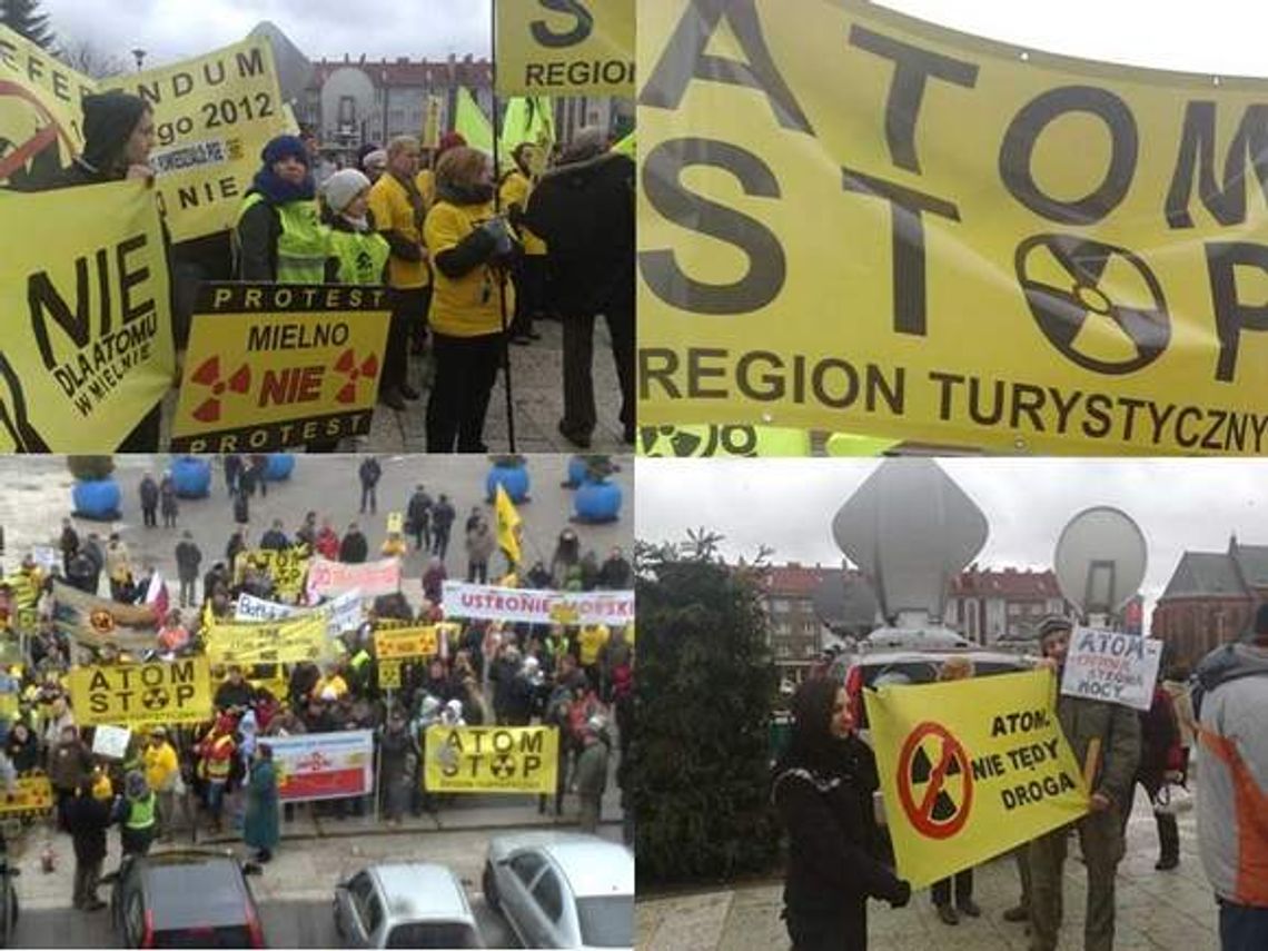 Protest przeciwko elektrowni jądrowej w Gąskach (wideo)