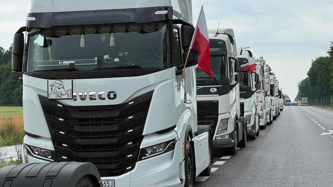Protest przewoźników. Blokada DK 2 i DK 19
