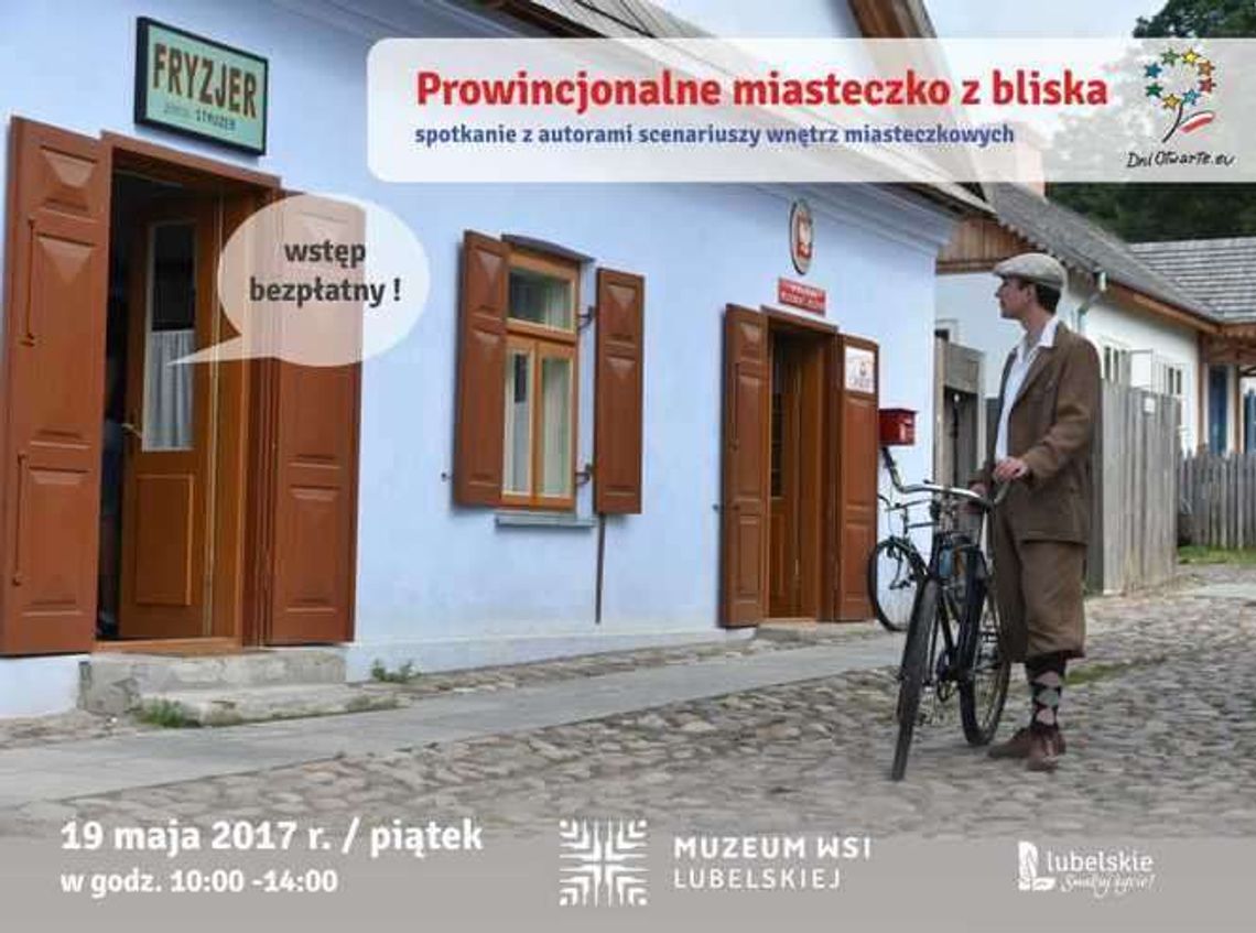 Prowincjonalne miasteczko z bliska w Skansenie