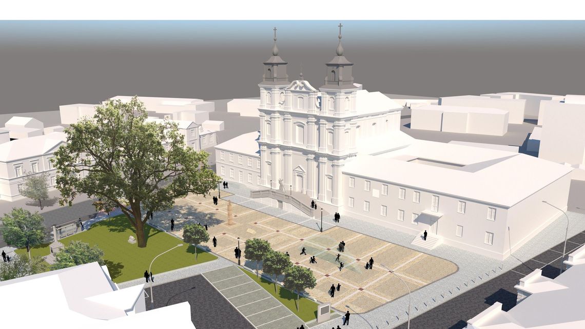 Przebudowa czyli wycinka. "Aby drzewa nie zasłaniały kolegiaty"