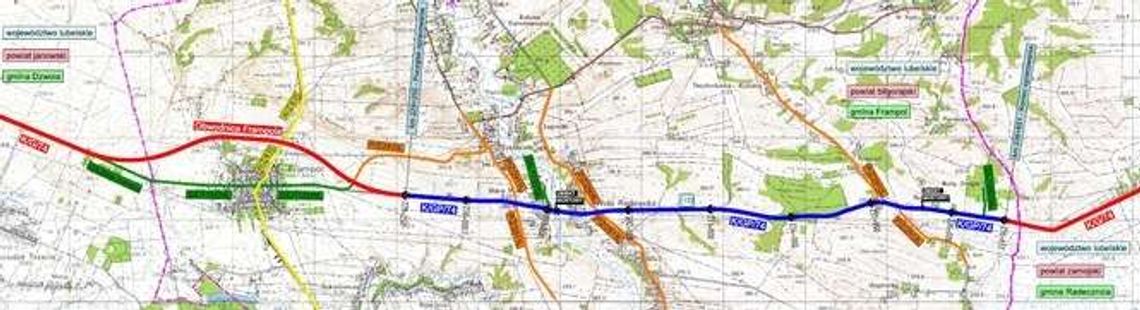 Przebudowa drogi krajowej nr 74 od Frampola do Gorajca. Zobacz plany