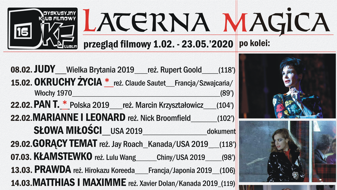 Przegląd filmowy "Laterna Magica" w DDK Czechów