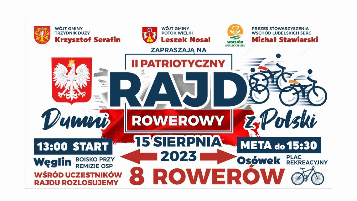 Przejadą ponad 20 kilometrów z miłości do ojczyzny