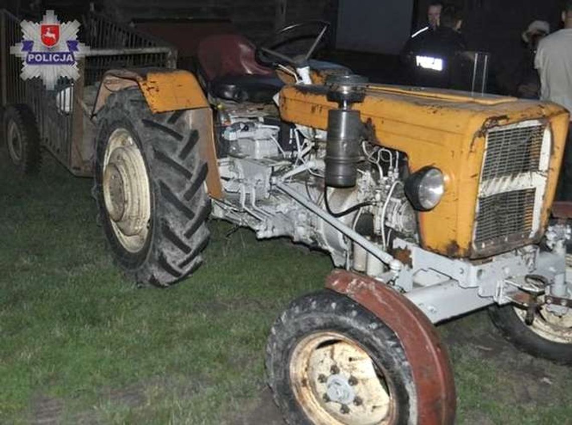 Przejechał go traktor. Mężczyzna przeżył