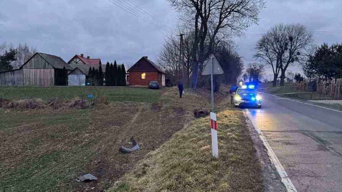 Przejechał przez pole, uderzył w dom i obudził się Przejechał przez pole, uderzył w dom i obudził się