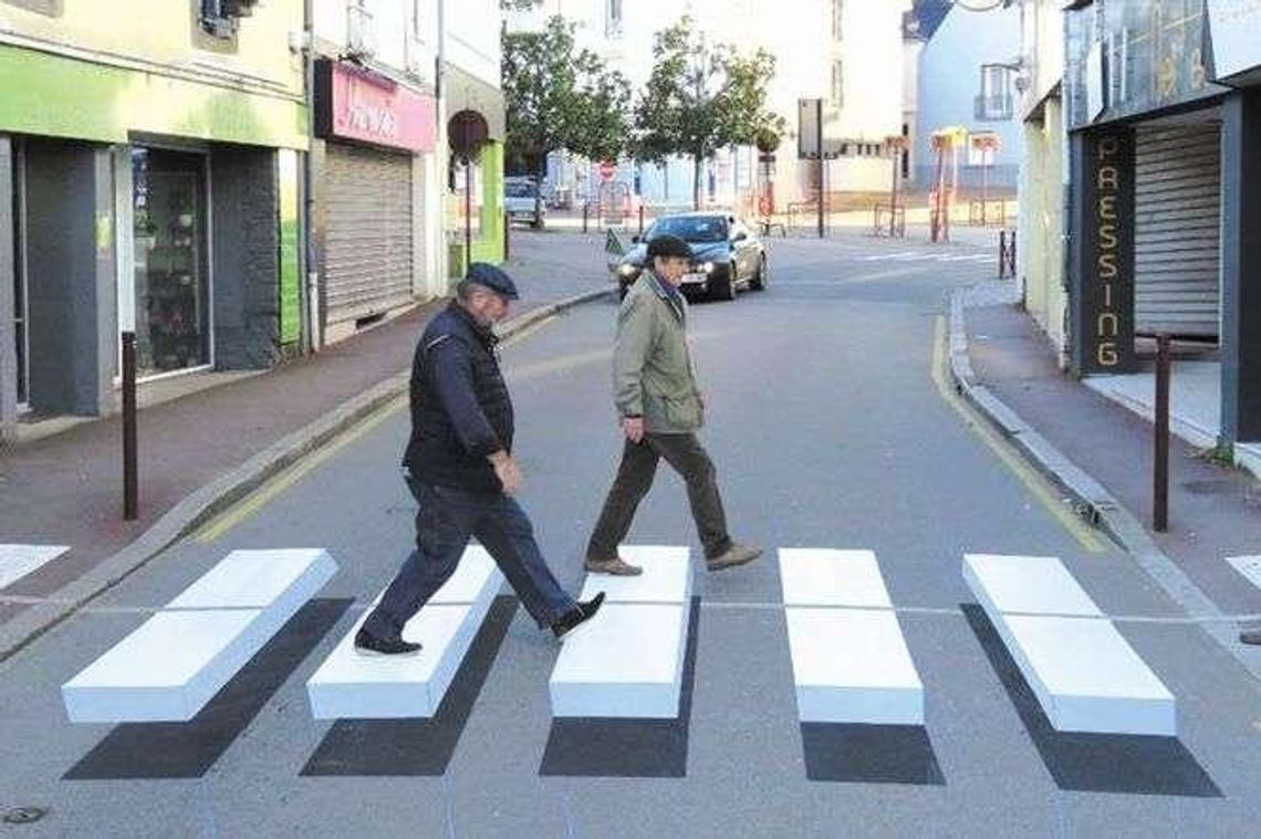 Przejście dla pieszych 3D. Szef nauki jazdy chce opłacić nietypową "zebrę"