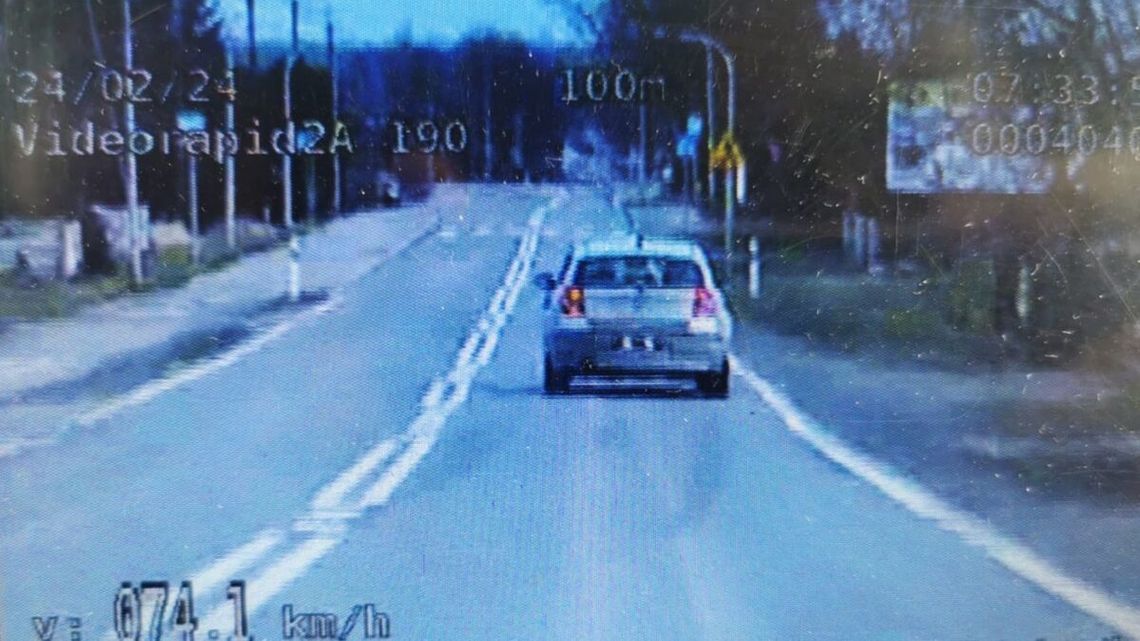 Przekroczyła prędkość. Jechała na podwójnym gazie