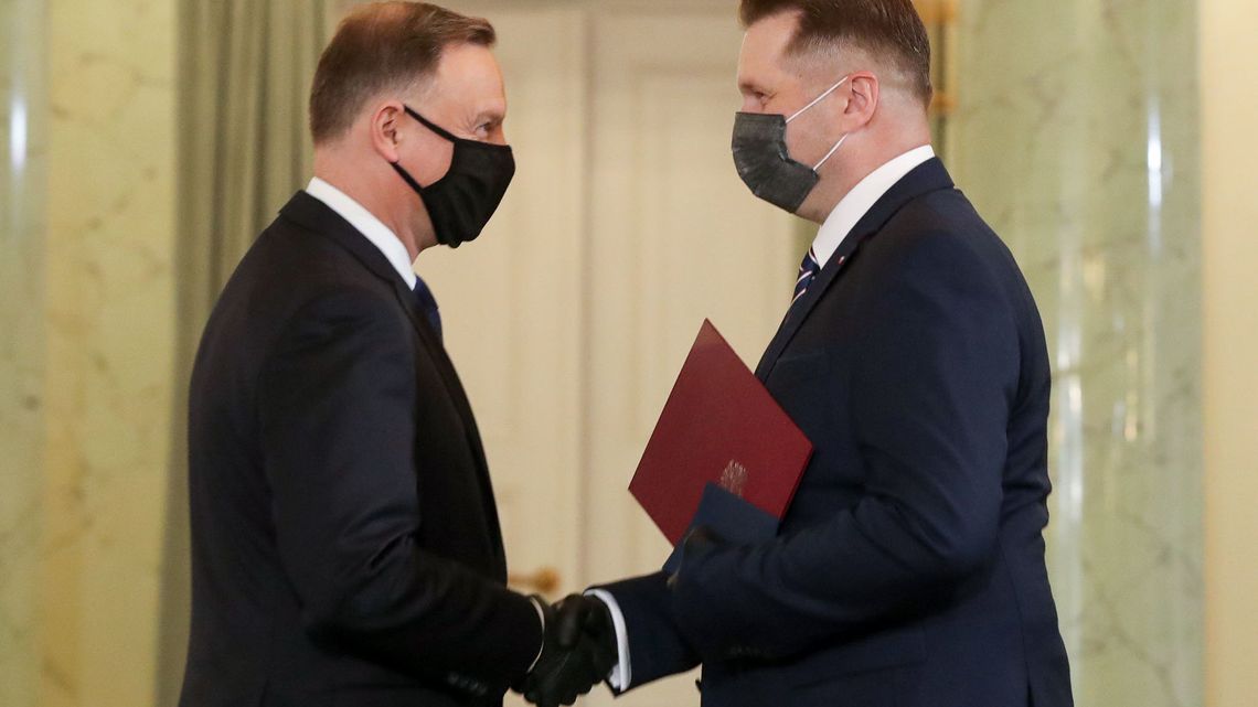 Przemysław Czarnek już jest ministrem edukacji i nauki. Rano odebrał nominację od prezydenta