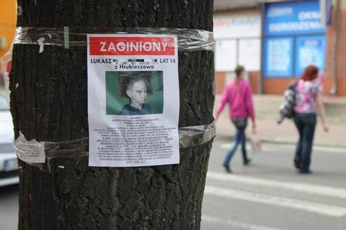 Przeoczyli szczątki zaginionego Łukasza z Hrubieszowa