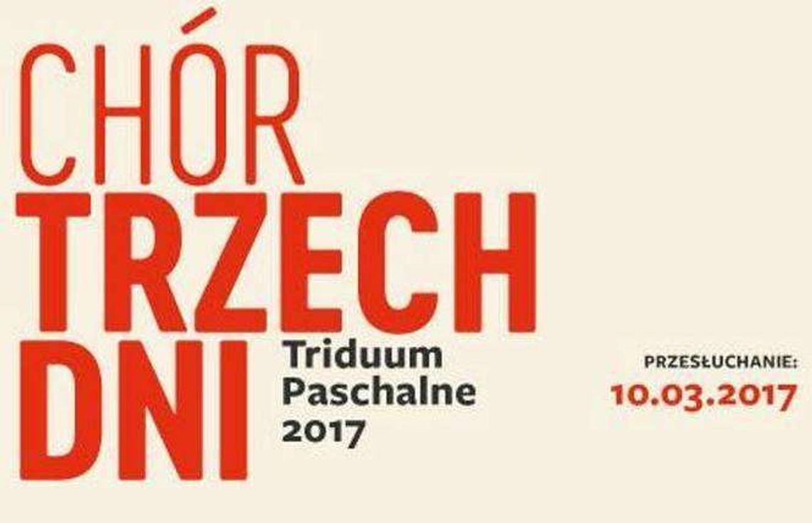 Przesłuchania do Chóru Trzech Dni
