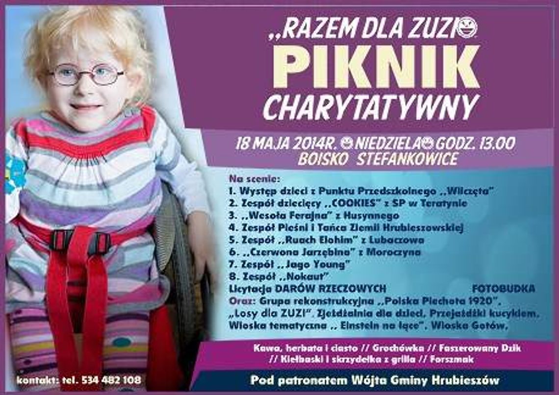 Przyjdź na piknik, pomóż Zuzi