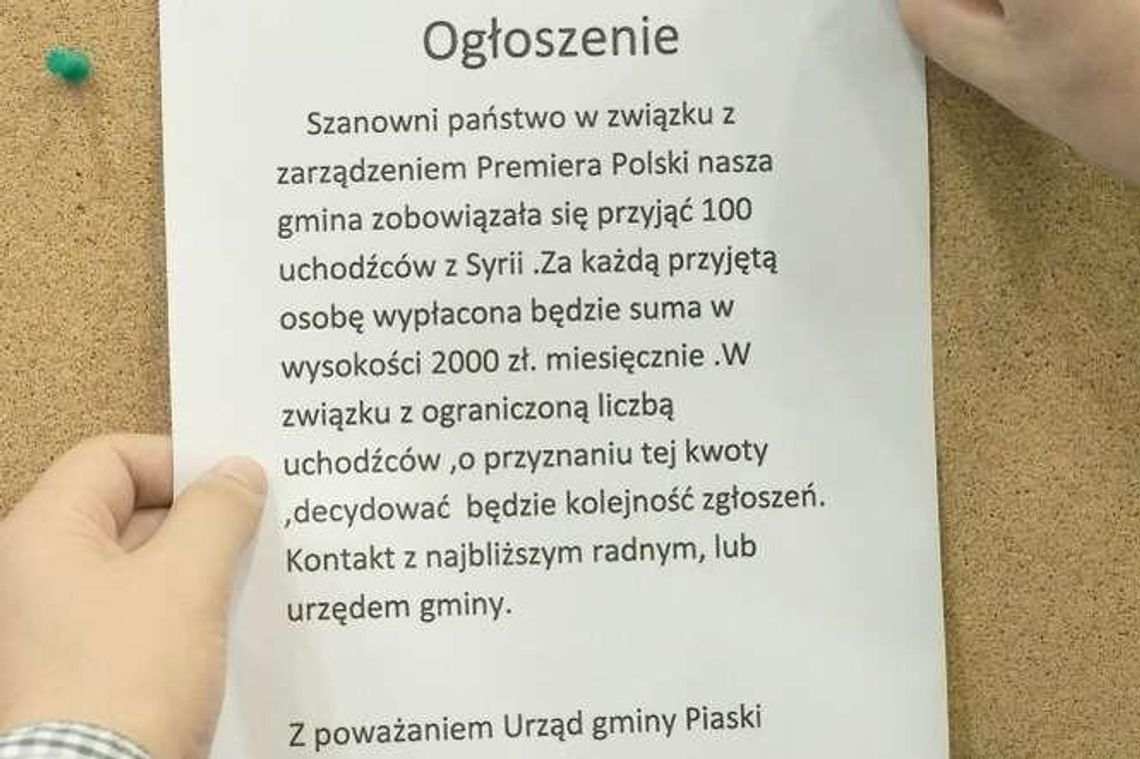 Przyjmij uchodźcę, dostaniesz 2 tys. zł "Ktoś chce wywołać ferment"