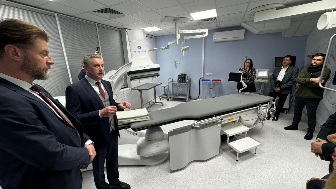 pracownia angiografii podczas oficjalnego otwarcia