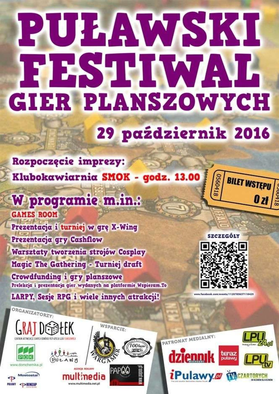 Puławski Festiwal Gier Planszowych w Klubokawiarni Smok