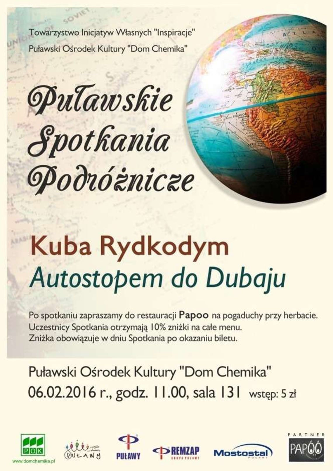 Puławskie Spotkania Podróżnicze. O podróży do Dubaju